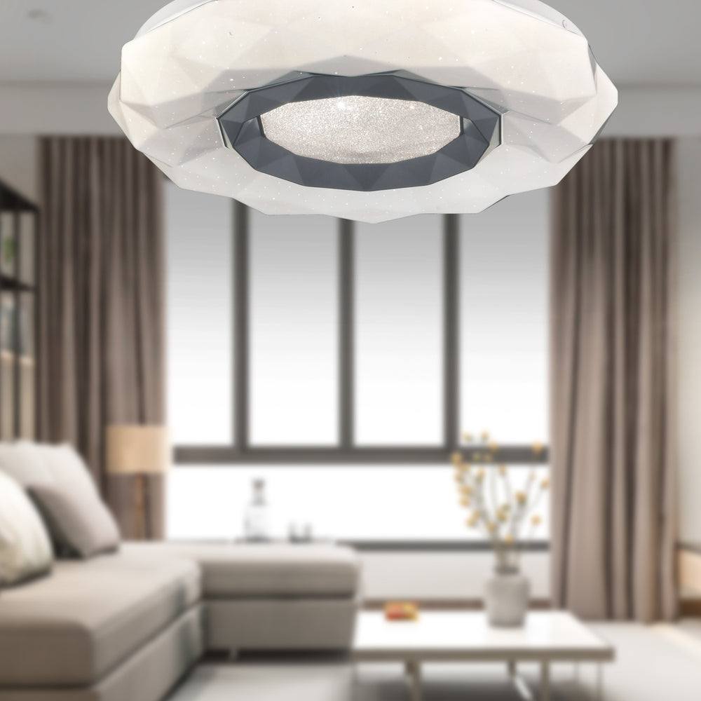 Plafonieara Led HubRom, PARIS 21041-40 40x40 cm 37 W Alb