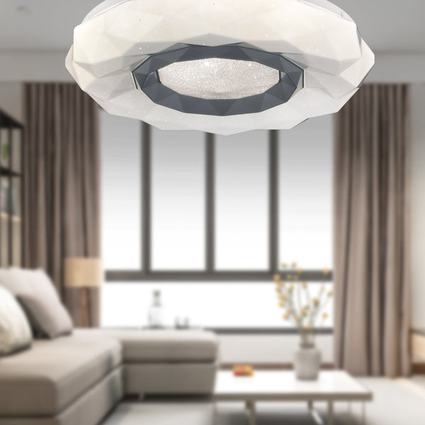 Plafonieara Led HubRom, PARIS 21041-40 40x40 cm 37 W Alb