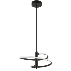 Lustra Led HubRom, PAROS Negru 3775-01-BL 25x90 cm 39 W / Lumina Calda,Rece,Neutra 0