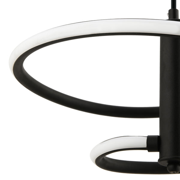 Lustra Led HubRom, PAROS Negru 3775-01-BL 25x90 cm 39 W / Lumina Calda,Rece,Neutra 0