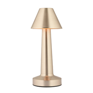 Veioza HubRom, PERCY Lampa de masă reîncărcabilă vintage, tactilă, cu intensitate reglabilă și 3 culori de lumină, 9502-01-SN 9x22 cm Crom Satinat