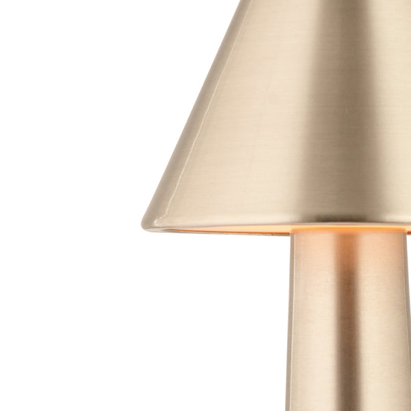 Veioza HubRom, PERCY Lampa de masă reîncărcabilă vintage, tactilă, cu intensitate reglabilă și 3 culori de lumină, 9502-01-SN 9x22 cm Crom Satinat