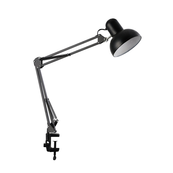 Veioza HubRom, PERRO Lampa de birou cu clemă 4181-01-BL 49x80 cm 1xE27-60W Negru