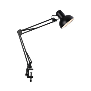 Veioza HubRom, PERRO Lampa de birou cu clemă 4181-01-BL 49x80 cm 1xE27-60W Negru