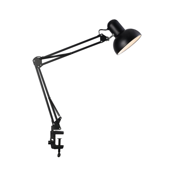 Veioza HubRom, PERRO Lampa de birou cu clemă 4181-01-BL 49x80 cm 1xE27-60W Negru