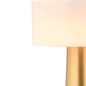 Veioza HubRom, RETUS Lampa de masă reîncărcabilă vintage, tactilă, cu intensitate reglabilă și 3 culori de lumină, 9503-01-FR 9x21 cm Antiq