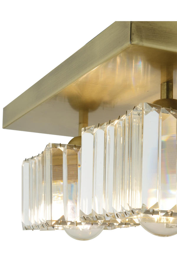 Plafonieara Cristal HubRom, RIVIA 3416-04-FR 20X30 cm 4xE27-60W Antiq