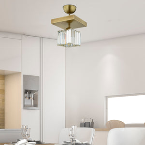 Plafonieara Cristal HubRom, RIVIA 3416-01-FR 18x30 cm 1xE27-60W Antiq