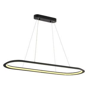 Lustra Led HubRom, SAFIR Negru 5001-0379-64 90x30xHmax70 cm Lumina Calda,Rece,Neutra