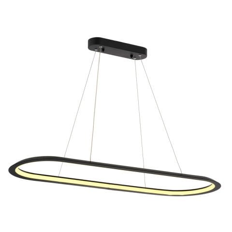 Lustra Led HubRom, SAFIR Negru 5001-0379-64 90x30xHmax70 cm Lumina Calda,Rece,Neutra