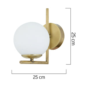 Aplica HubRom, SARA 3456-01Y-FR 25x25 cm 1xE27-60W Antiq