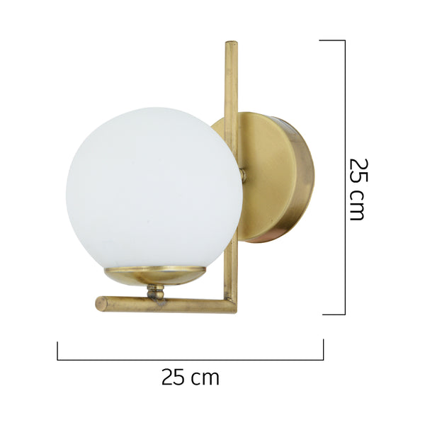 Aplica HubRom, SARA 3456-01Y-FR 25x25 cm 1xE27-60W Antiq
