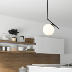 Lustra HubRom, SARA 3456-01-BL 21x80 cm 1xE27-60W Negru