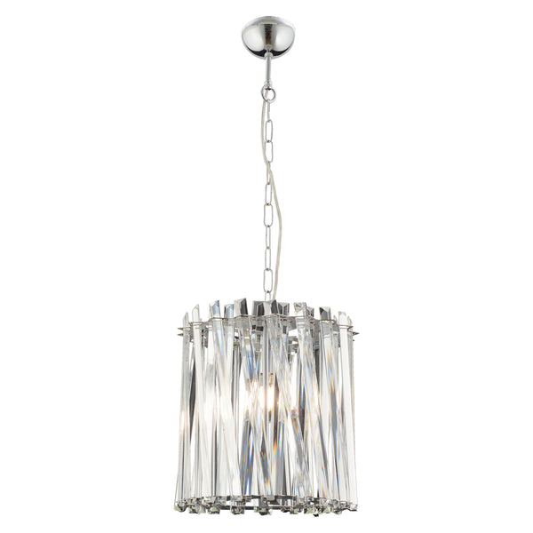 Lustra Cristal HubRom, SAUCER 3963-25-CH 20x78 cm 1xE14-40W Crom