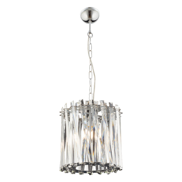 Lustra Cristal HubRom, SAUCER 3963-25-CH 20x78 cm 1xE14-40W Crom