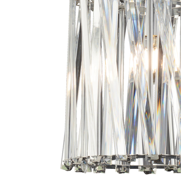 Lustra Cristal HubRom, SAUCER 3963-25-CH 20x78 cm 1xE14-40W Crom