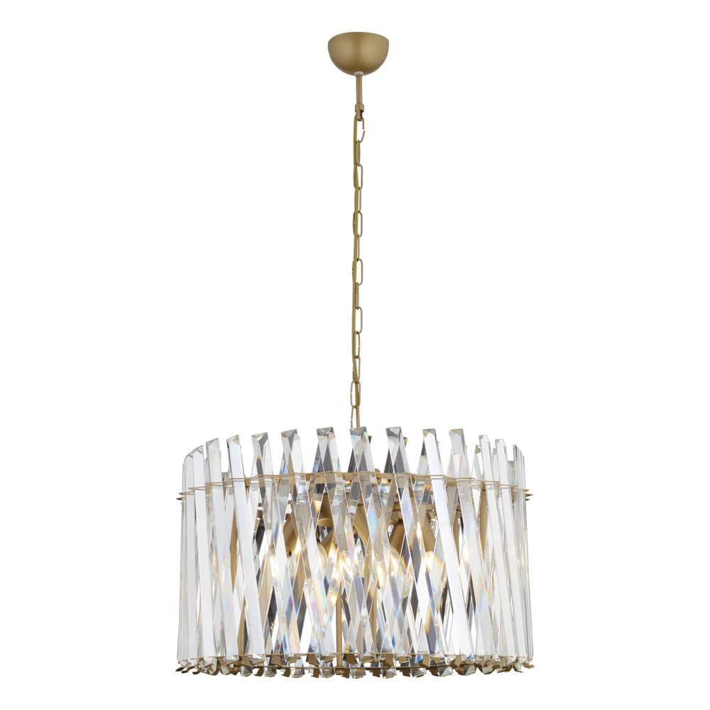 Lustra Cristal HubRom, SAUCER 3963-50-FR 50x96 cm 6xE14-40W Antiq