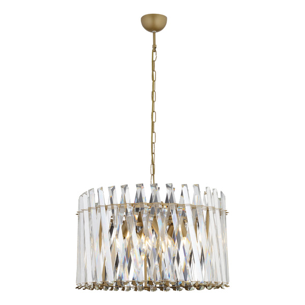 Lustra Cristal HubRom, SAUCER 3963-50-FR 50x96 cm 6xE14-40W Antiq