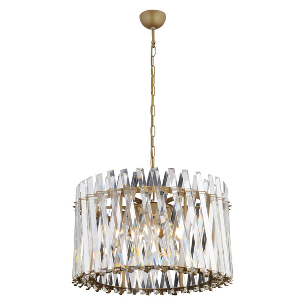 Lustra Cristal HubRom, SAUCER 3963-50-FR 50x96 cm 6xE14-40W Antiq