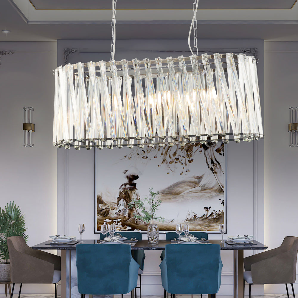 Lustra Cristal HubRom, SAUCER 3963-80-CH 82x88 cm 6xE14-40W Crom