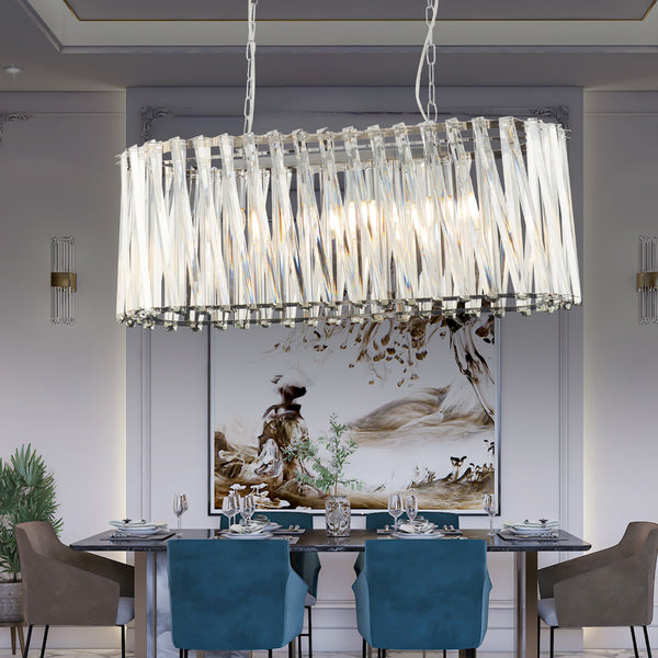 Lustra Cristal HubRom, SAUCER 3963-80-CH 82x88 cm 6xE14-40W Crom