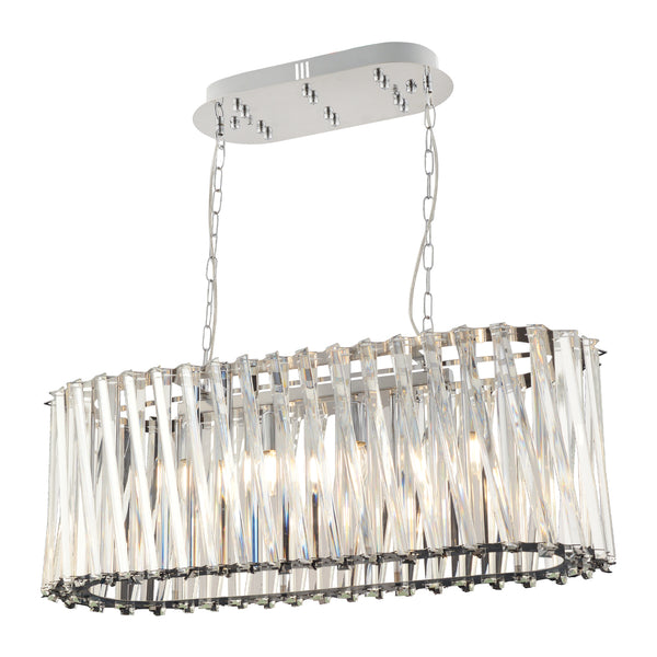 Lustra Cristal HubRom, SAUCER 3963-80-CH 82x88 cm 6xE14-40W Crom