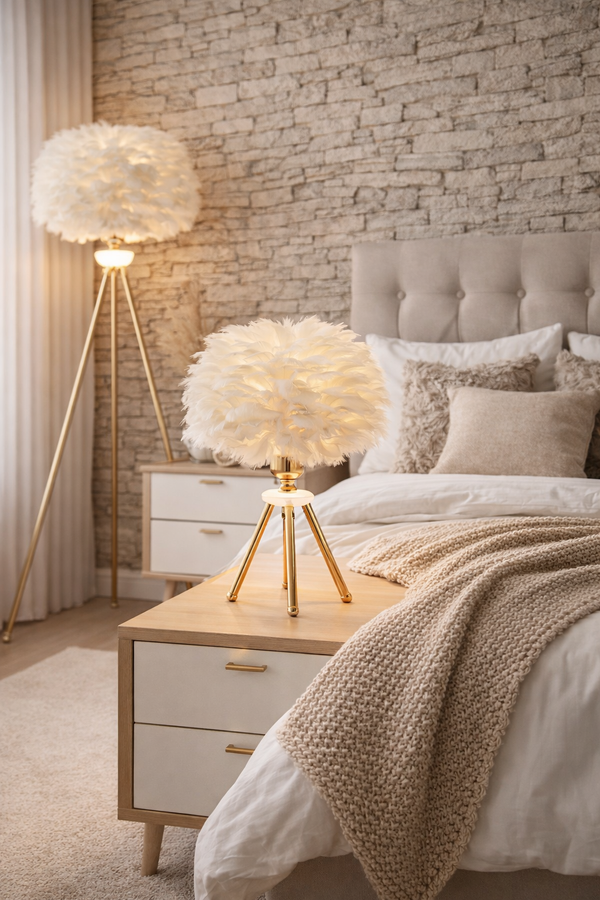 Veioza HubRom, BELINAY 4109-1M-GD 20x50 cm 1xE27-60W Auriu