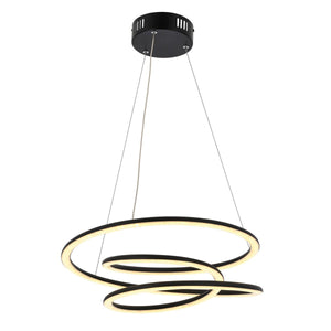 Lustra Led HubRom, SELENE Negru 5001-0383-64 50x50xHmax80 cm Lumina Calda,Rece,Neutra