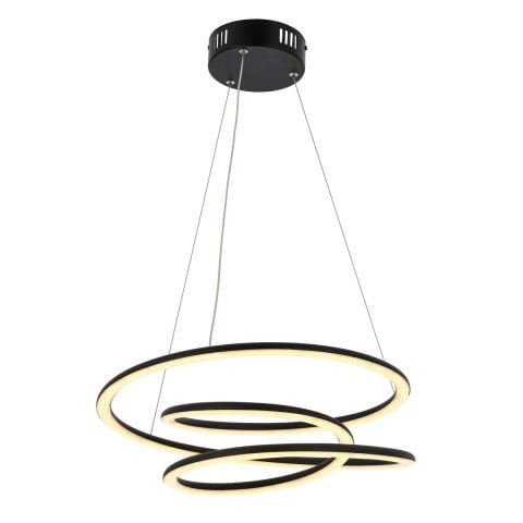 Lustra Led HubRom, SELENE Negru 5001-0383-64 50x50xHmax80 cm Lumina Calda,Rece,Neutra