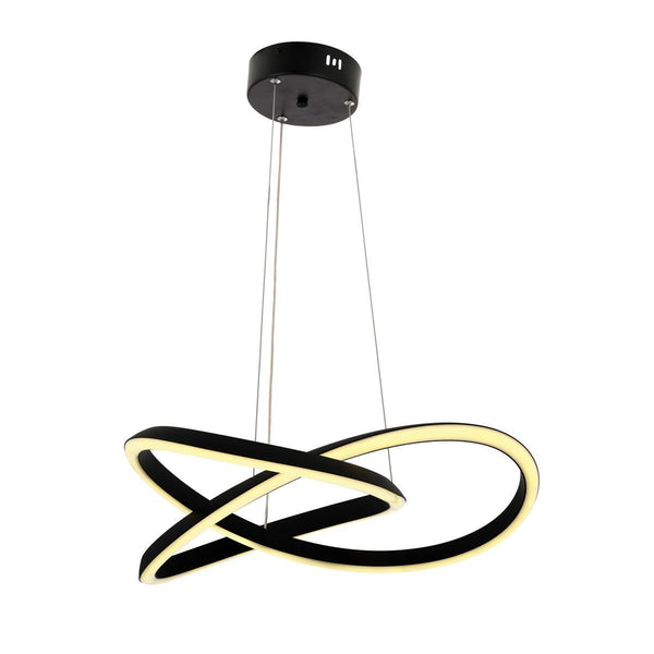 Lustra Led HubRom, SEREN Negru 5001-0381-64 60x60xHmax70 cm Lumina Calda,Rece,Neutra