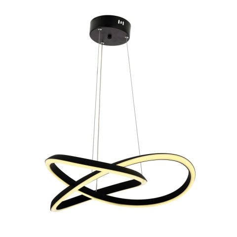 Lustra Led HubRom, SEREN Negru 5001-0381-64 60x60xHmax70 cm Lumina Calda,Rece,Neutra