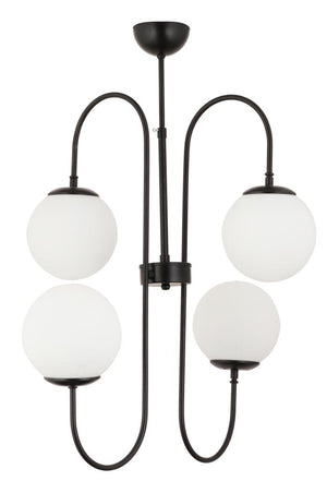 Lustra HubRom, SOSA 3558-04-BL 60x56 cm 4xE27-60W Negru