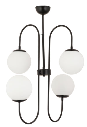 Lustra HubRom, SOSA 3558-04-BL 60x56 cm 4xE27-60W Negru