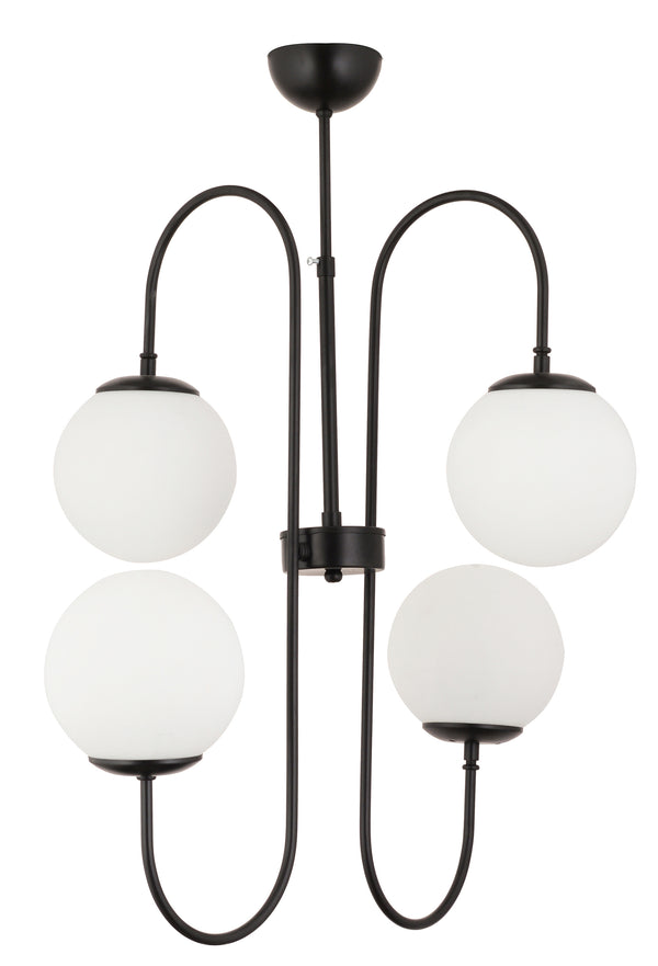 Lustra HubRom, SOSA 3558-04-BL 60x56 cm 4xE27-60W Negru