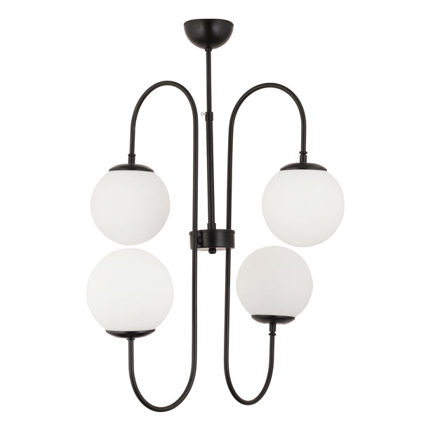 Lustra HubRom, SOSA 3558-04-BL 60x56 cm 4xE27-60W Negru