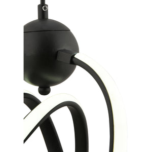 Lustra Led HubRom, STARK Negru 3768-01-BL-01 26x90 cm 35 W / Lumina Calda,Rece,Neutra 0