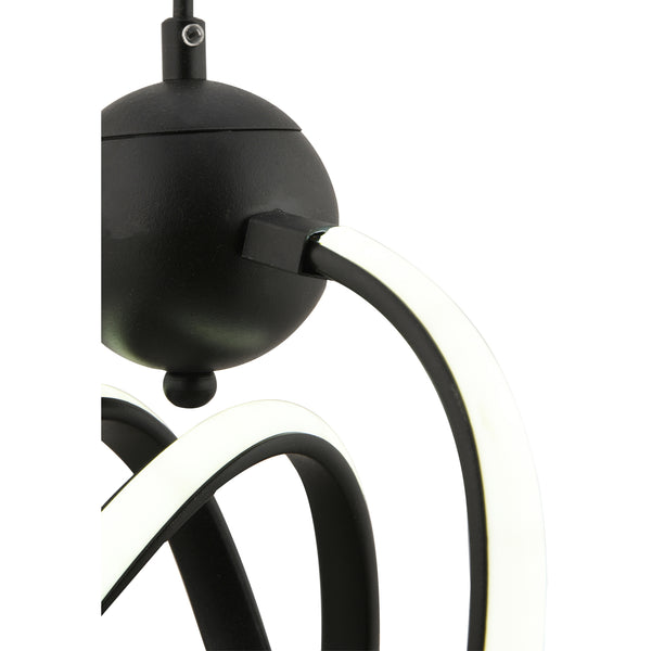 Lustra Led HubRom, STARK Negru 3768-01-BL-01 26x90 cm 35 W / Lumina Calda,Rece,Neutra 0