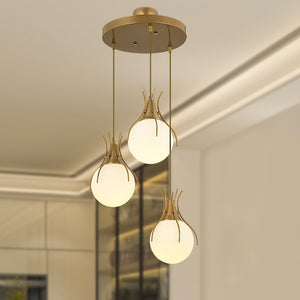 Lustra HubRom, TERRA 3759-03-FR 45x85 cm 3xE27-60W Antiq