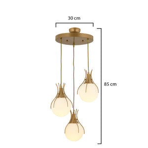 Lustra HubRom, TERRA 3759-03-FR 45x85 cm 3xE27-60W Antiq