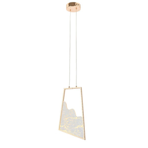 Lustra Led HubRom, TOROS Auriu 5001-2147-83 40x23xHmax150 cm 3200 K Lumina Neutra