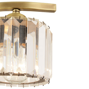 Plafonieara Cristal HubRom, TUFTY 3617-3S-FR 55x22 cm 3xE27-60W Antiq