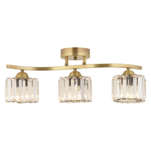 Plafonieara Cristal HubRom, TUFTY 3617-3S-FR 55x22 cm 3xE27-60W Antiq