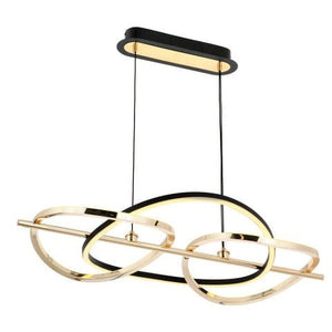 Lustra Led HubRom, TUNA Auriu / Negru 5085-0385-54 85x50xHmax100 cm Lumina Calda,Rece,Neutra