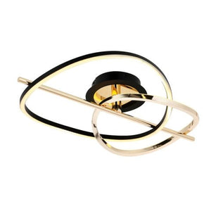 Plafoniera Led HubRom, TUNA Auriu / Negru 5070-0385-54 68x48xHmax15 cm Lumina Calda,Rece,Neutra