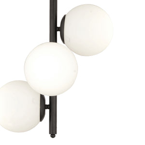 Lustra HubRom, UZEL 3588-03-BL 40x54 cm 3xE27-60W Negru