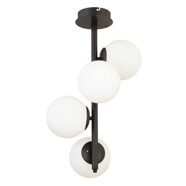 Lustra HubRom, UZEL 3588-04-BL 40x60 cm 4xE27-60W Negru