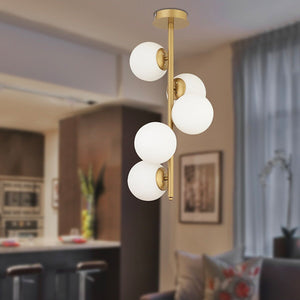 Lustra HubRom, UZEL 3588-05-FR 40x 70 cm 5xE27-60W Antiq