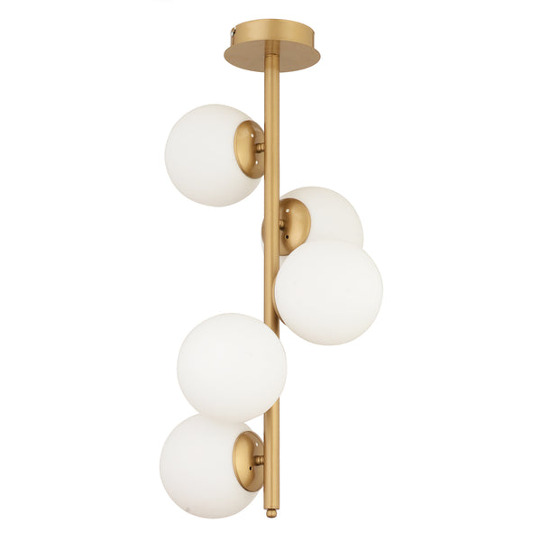 Lustra HubRom, UZEL 3588-05-FR 40x 70 cm 5xE27-60W Antiq