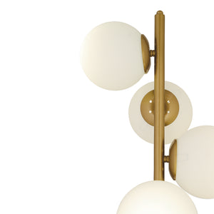 Lampader HubRom, UZEL 3588-5L-FR 30x153 cm 5xE27-60W Antiq