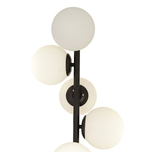 Lampader HubRom, UZEL 3588-5L-BL 30x153 cm 5xE27-60W Negru